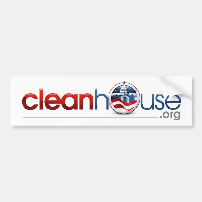 cleanhouse.org bumper sticker (Front)