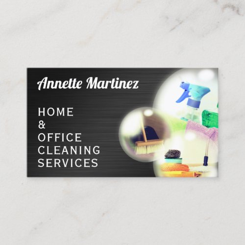 Cleaning bubbles professional  business card