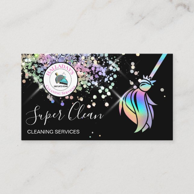 Cleaning Business Card  (Front)