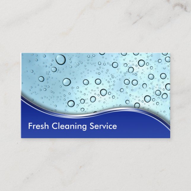 Cleaning Business Cards (Front)