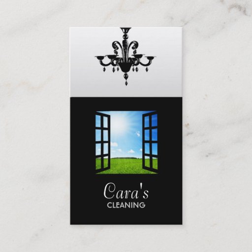 Customizable Cleaning Business Cards