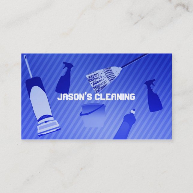 Cleaning Business Cards (Front)