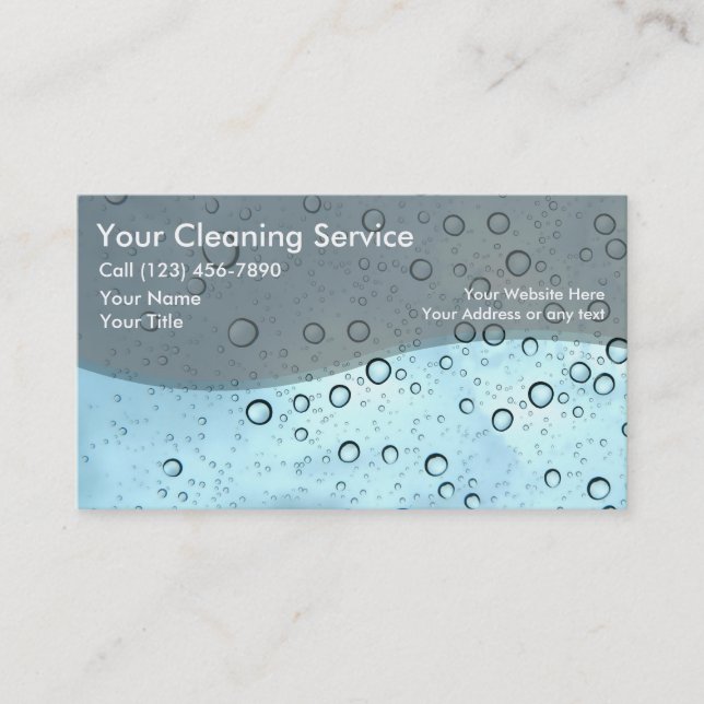Cleaning Business Cards (Front)