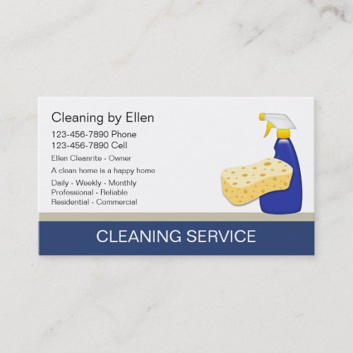 Cleaning Business Cards