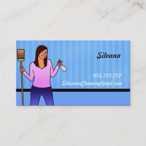 Customizable Cleaning Business Cards
