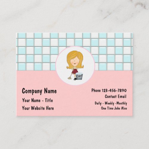Cleaning Business Cards Large