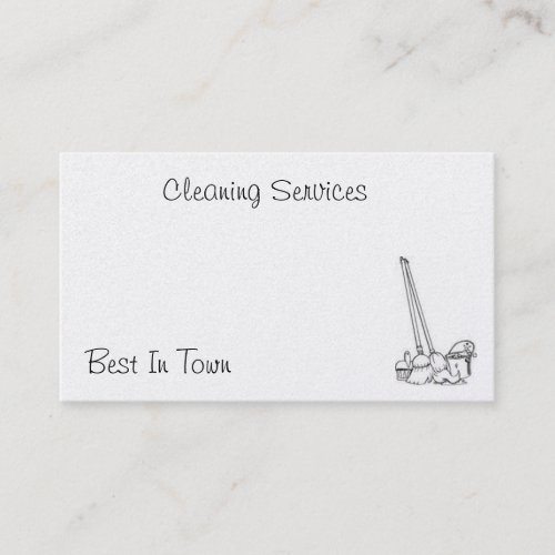 Cleaning Card Business Card Templates