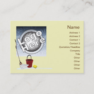 Cleaning - Chubby Business Card
