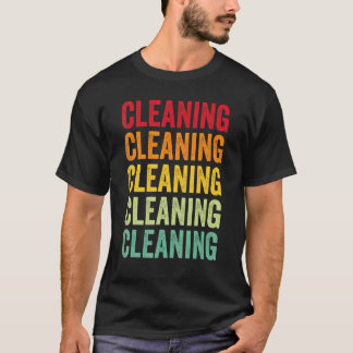 Cleaning Cleaning Hobbyist Rainbow Design T-Shirt
