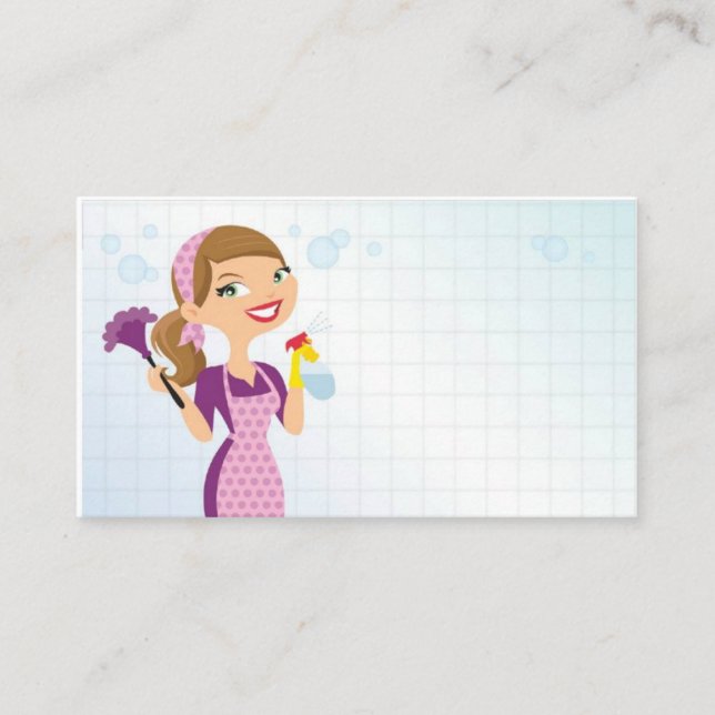 CLEANING COMPANY BUSINESS BUSINESS CARD (Front)