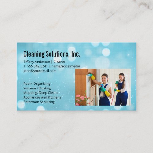 Cleaning Crew | House Keepers Business Card