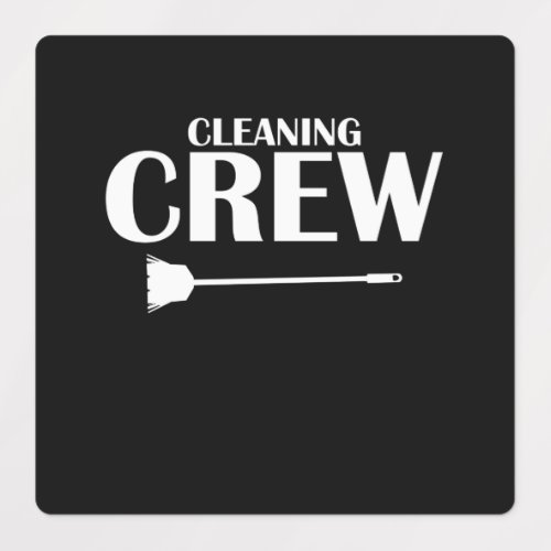 Cleaning Crew Housekeeper Housekeeping Cleaner Gra Labels