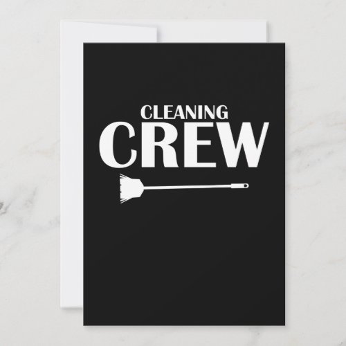 Cleaning Crew Housekeeper Housekeeping Cleaner Gra Thank You Card