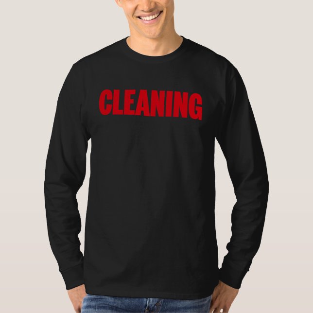 Cleaning Custodian Housekeeper  Maid Cleaning Crew T-Shirt (Front)