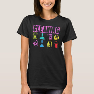 Cleaning Equipmen Cleaner Housekeeper T-Shirt