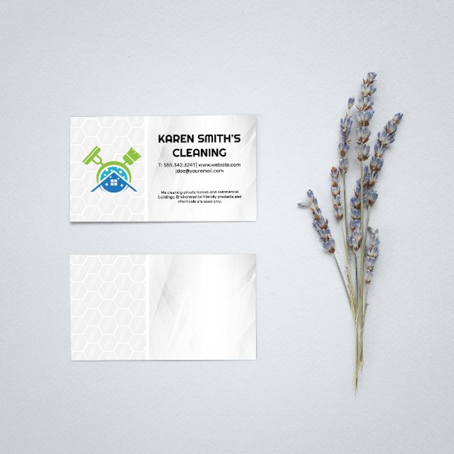 Cleaning Home Logo | Maid Services Business Card (Creator Uploaded)