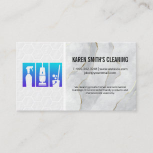 Cleaning Home Maid Sanitizing Janitorial Business Card