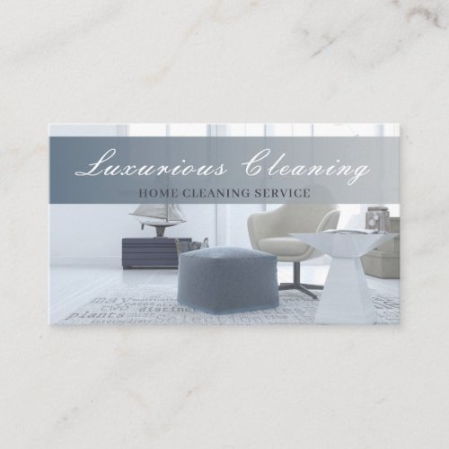 Cleaning House Clean Service Modern Business Card