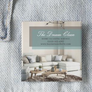 Cleaning House Clean Service Modern Button