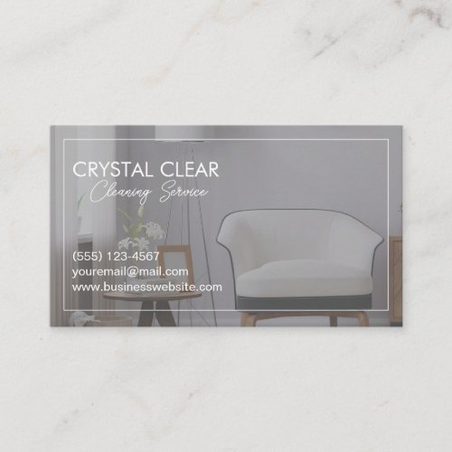 Cleaning House Clean Service Professional Business Card