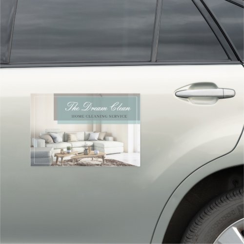 Cleaning House Housekeeping Service Modern Car Magnet