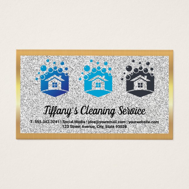 Cleaning House Logo | Gold Metallic (Front)