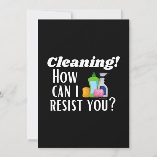 Cleaning How Can I Resist You Novelty Housekeeper Thank You Card