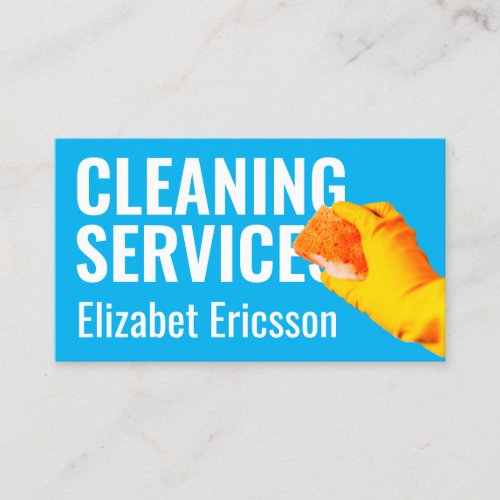 Cleaning inspired cleaners hand business card