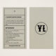 Cleaning Instructions Product Care Hang Tag Card | Zazzle