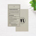 Cleaning Instructions Product Care Hang Tag Card | Zazzle