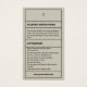 Cleaning Instructions Product Care Hang Tag Card | Zazzle