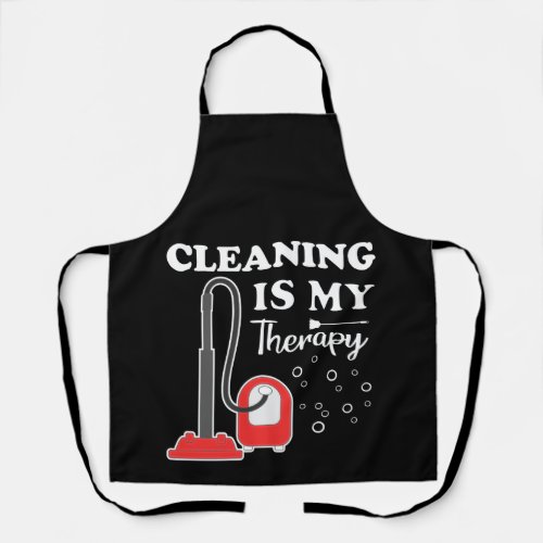 Cleaning Is Therapy Housekeeper Housekeeping Clean Apron