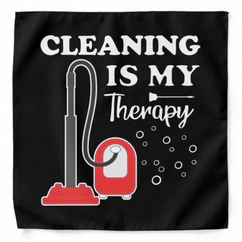 Cleaning Is Therapy Housekeeper Housekeeping Clean Bandana