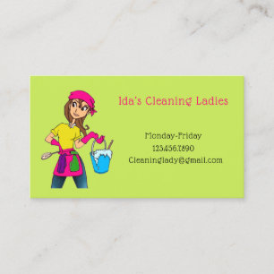 Cleaning Ladies Company Business Card