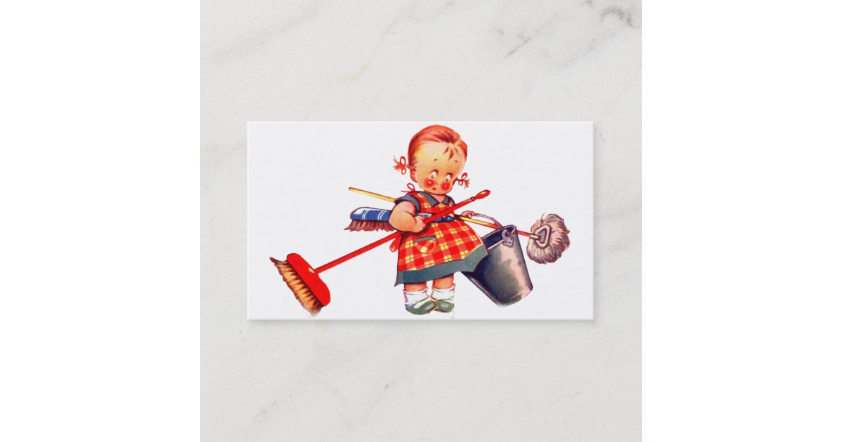 cleaning-lady-business-card-zazzle