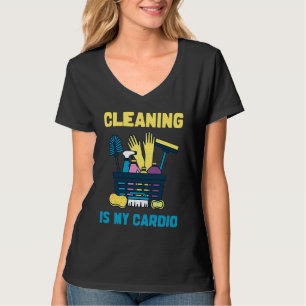 Cleaning Lady Cardio, Housekeepers Maid Graphic T-Shirt