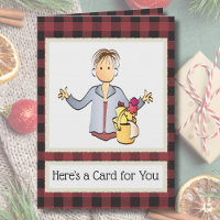 Cleaning Lady Female Cartoon Thank You Christmas