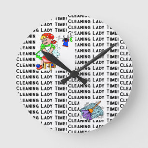 Cleaning Lady Time Clock