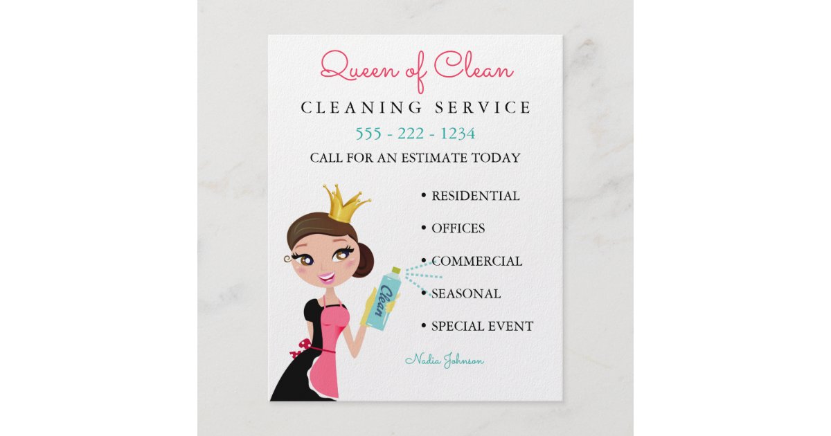 cleaning lady ads examples