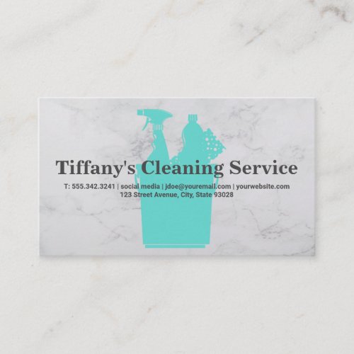 Cleaning  Maid Supplies Business Card