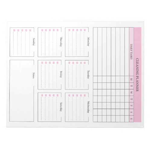 Cleaning Planner _ Cleaning Checklist Notepad