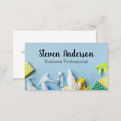 Cleaning Products and  Business Card