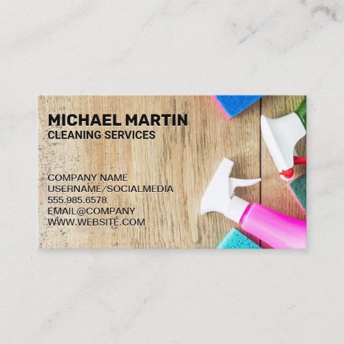 Cleaning Products and Services Business Card