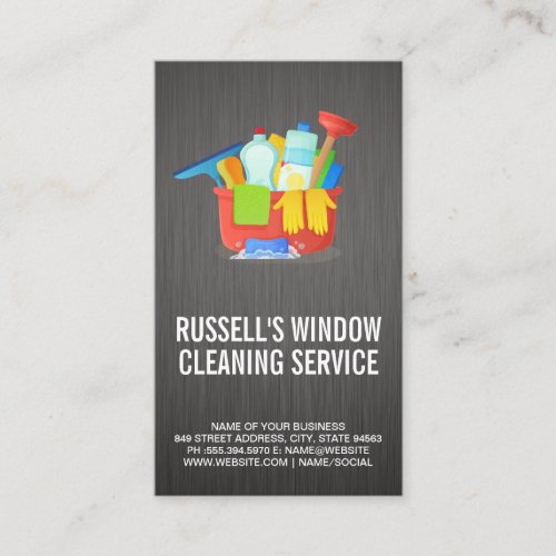 Cleaning Products and Tools Business Card