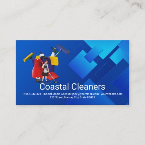 Cleaning Products | Maid Cleaning | Home Care Business Card