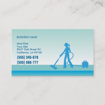 Cleaning Professionals Business Card Template by ArtbyMonica at Zazzle