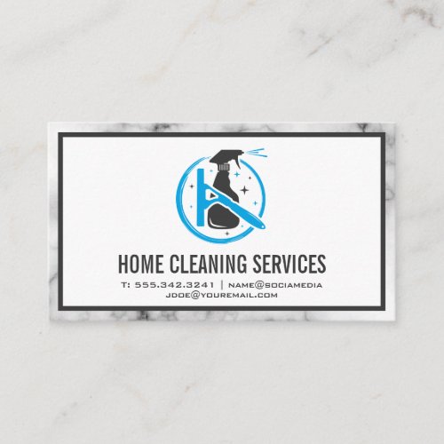 Cleaning Sanitizing Tools Business Card