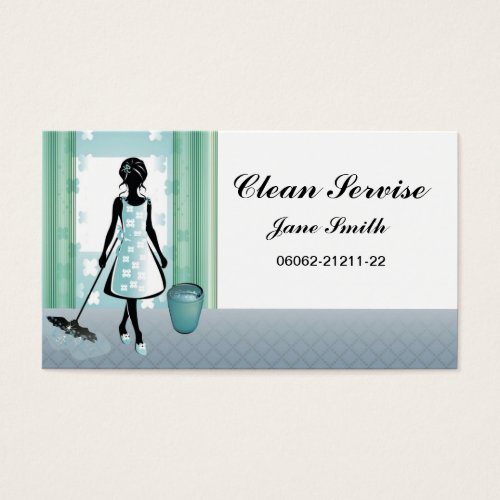 cleaning service business cards