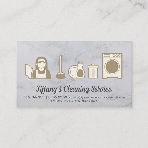 Cleaning Service  Appliances Business Card