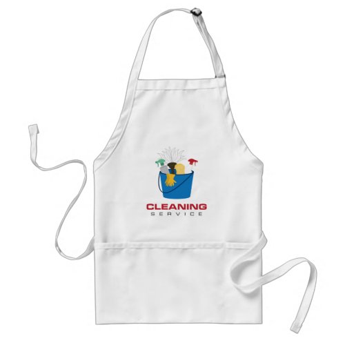 Cleaning Service Bucket Adult Apron